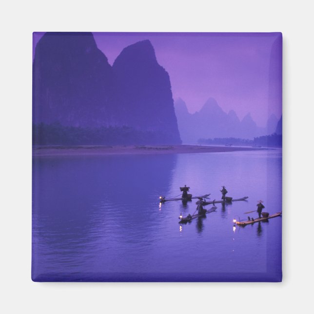 Imán China, río Li. Pescadores cormoranes. (Frente)