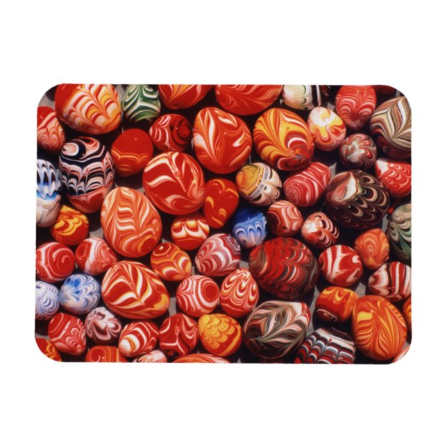Imán China, Tumbas Ming, Recuerdos de Vidrio Pintado (Horizontal)