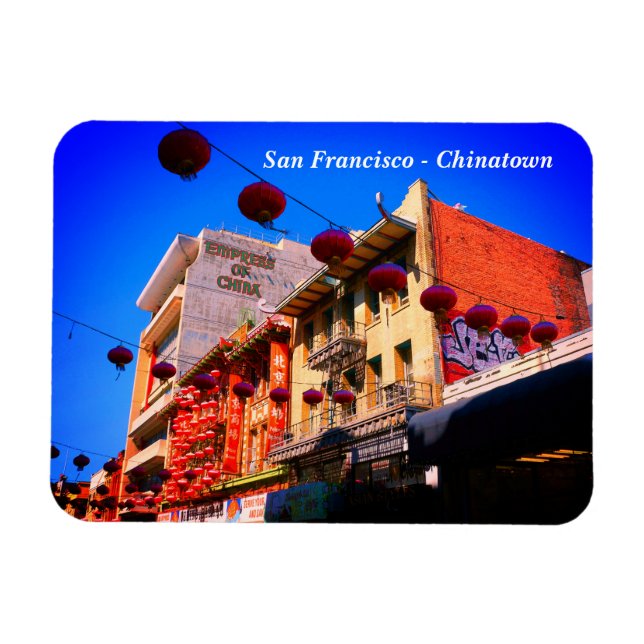 Imán Chinatown de San Francisco #4 Magnet (Horizontal)