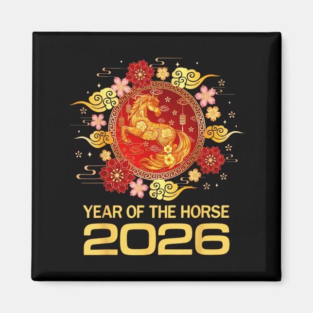 Imán Chinese New Year 2026 Year Of The Horse  (Frente)