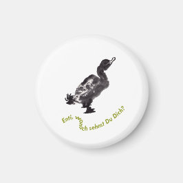 Imán Chinesische Tuschekunst mit Entenmotiv