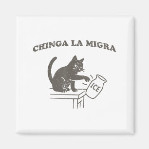 Imán Chinga La Migra Inmigración Abolir Hielo Gato Dive