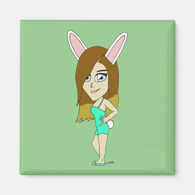 Imán Chini Bunny chica (Frente)