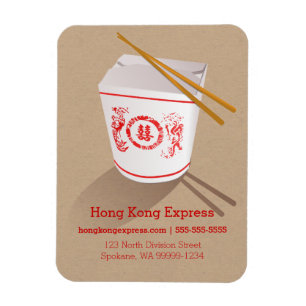 Imán Chino de la caja de salida de la imitación marró