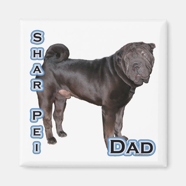 Imán Chino Shar-Pei Dad 4 - Magnet (Frente)
