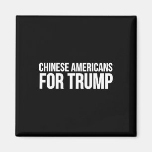 Imán Chinos americanos por Trump - Divertido Trump