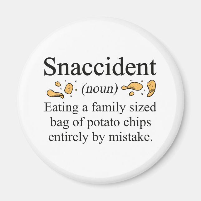 Imán Chips de patata sinuosa (Frente)
