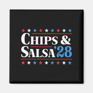 Imán Chips Y Salsa 2028 Divertida Elección Presidencial