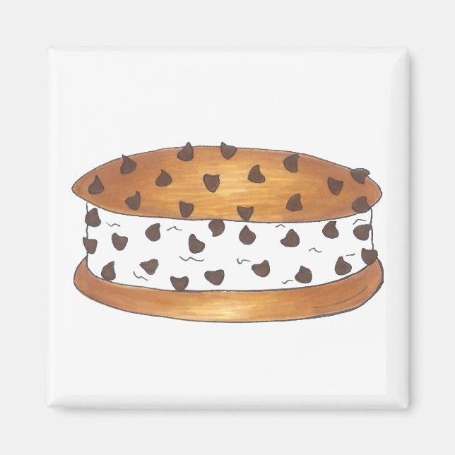 Imán Chipwich Chocolate Chip Helado Sandwich Magnet (Frente)