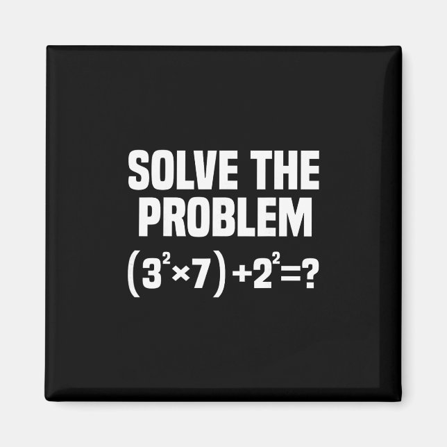Imán Chiste 67 Meme Matemáticas Seis Siete Profesor Bra (Frente)