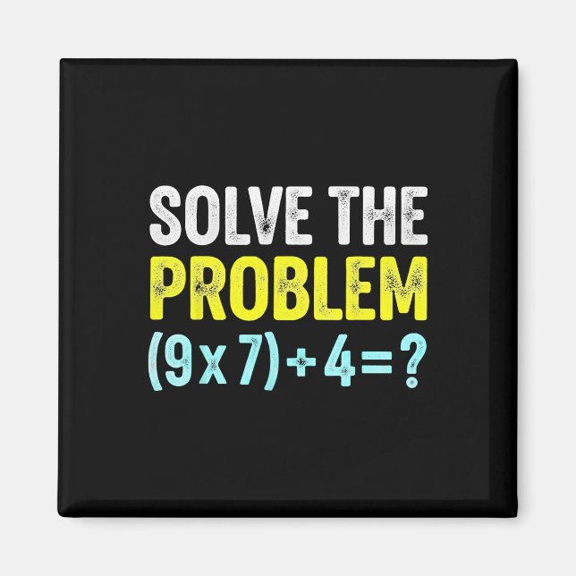 Imán Chiste 67 Meme Seis Siete Profesor de Matemáticas  (Frente)