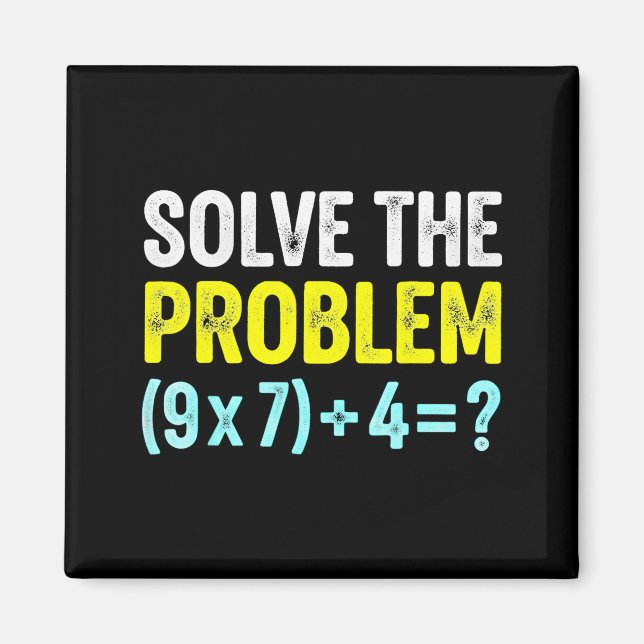 Imán Chiste 67 Meme Seis Siete Profesor de Matemáticas  (Frente)