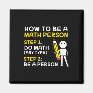 Imán Chiste Cómo Ser Una Persona Matemática Feliz 100 D