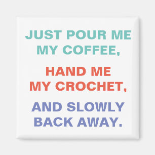 Imán Chiste Crochet y Café