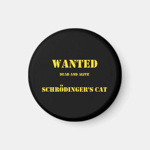Imán Chiste Cuántico Divertido: El Gato de Schrödinger