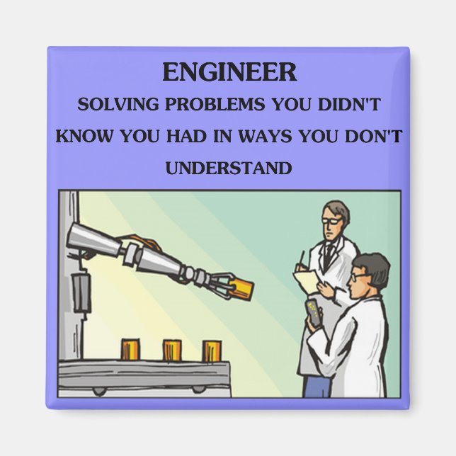 Imán chiste de ingeniería de ingeniería (Frente)