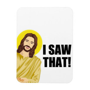 Imán Chiste de Jesús Meme Divertido, Vi Eso de Jesús 