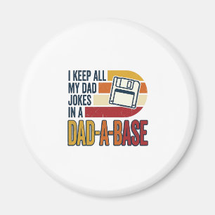Imán Chiste de Papá Base Retro Divertido Diseño de Vect