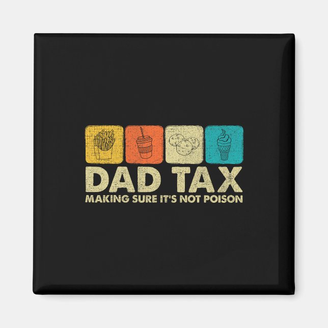 Imán Chiste de papá gracioso por veneno (Frente)