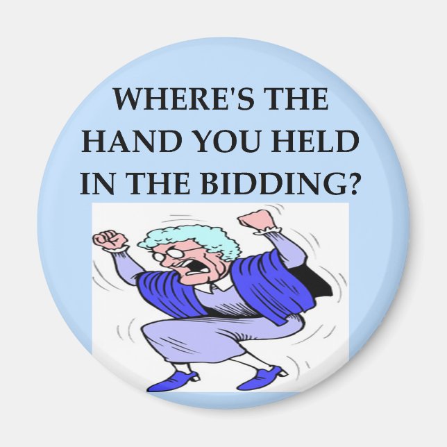 Imán chiste del jugador puente (Frente)