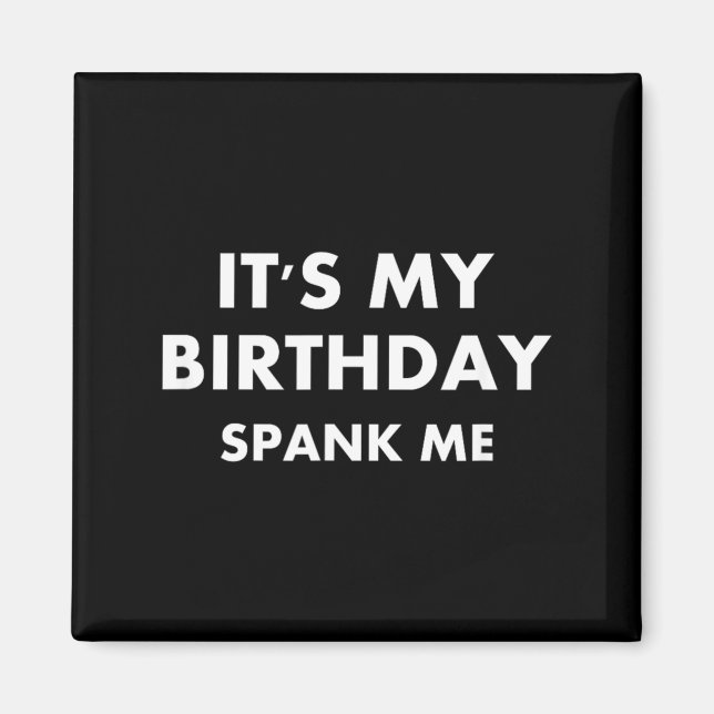 Imán Chiste divertido de cumpleaños sarcástico familiar (Frente)