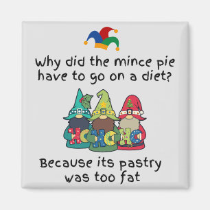 Imán Chiste divertido de Fat Mince Pie