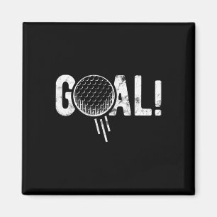 Imán Chiste divertido de gol de fútbol golf cuatro