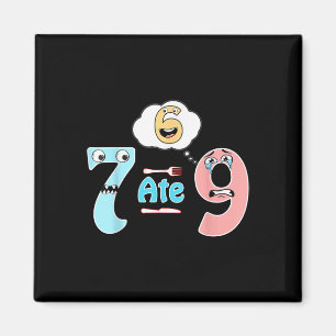 Imán Chiste Divertido De Matemáticas 7 Se Comió 9 Cute 