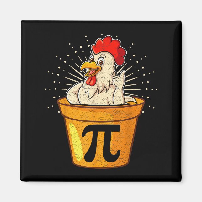 Imán Chiste divertido de matemáticas de pollo para estu (Frente)