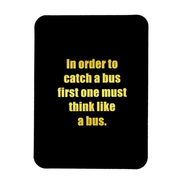 Imán Chiste divertido para pillar un autobús (Vertical)