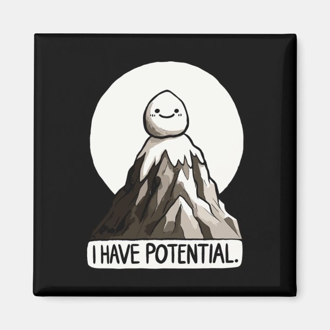 Imán Chiste Físico - Tengo Potencial Rock Mountain Stic (Frente)