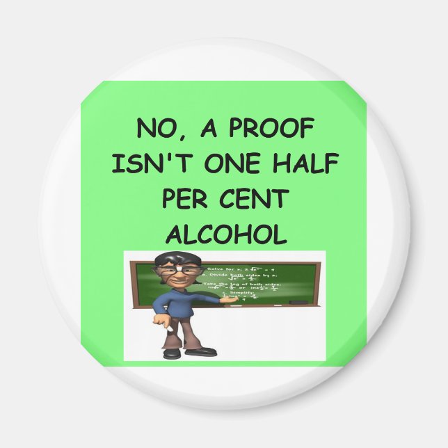 Imán chiste matemático (Frente)