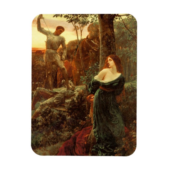 Imán Chivalry (de Frank Dicksee) (Vertical)