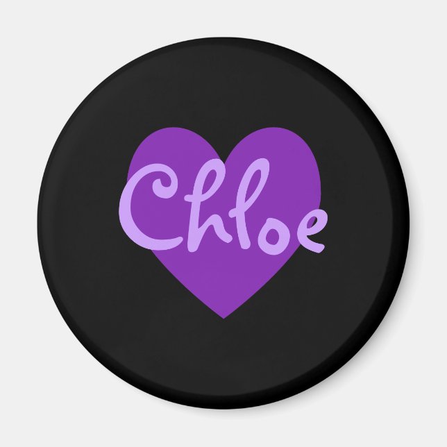 Imán Chloe en morado (Frente)