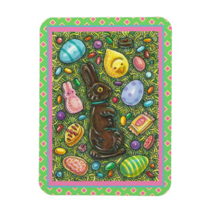 IMÁN CHOCOLATE BUNNY, CHICK, HUEVOS, JELLY BEANS