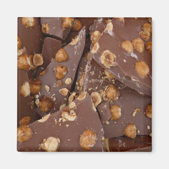 Imán chocolate de avellanas (Frente)
