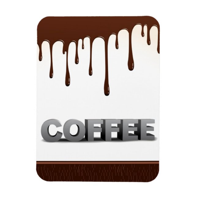 IMÁN CHOCOLATE DE CAFÉ DRIPS YUMMY DELICIOSAS PALABRAS  (Vertical)