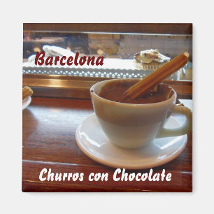 Imán Chocolate de la estafa de Churros, Barcelona