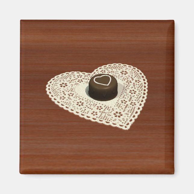 Imán Chocolate de San Valentín (Frente)