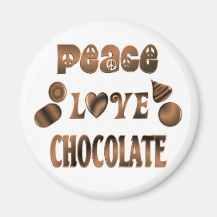 Imán Chocolate del amor de la paz