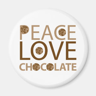 Imán Chocolate del amor de la paz