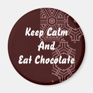 Imán Chocolate - guarde la calma