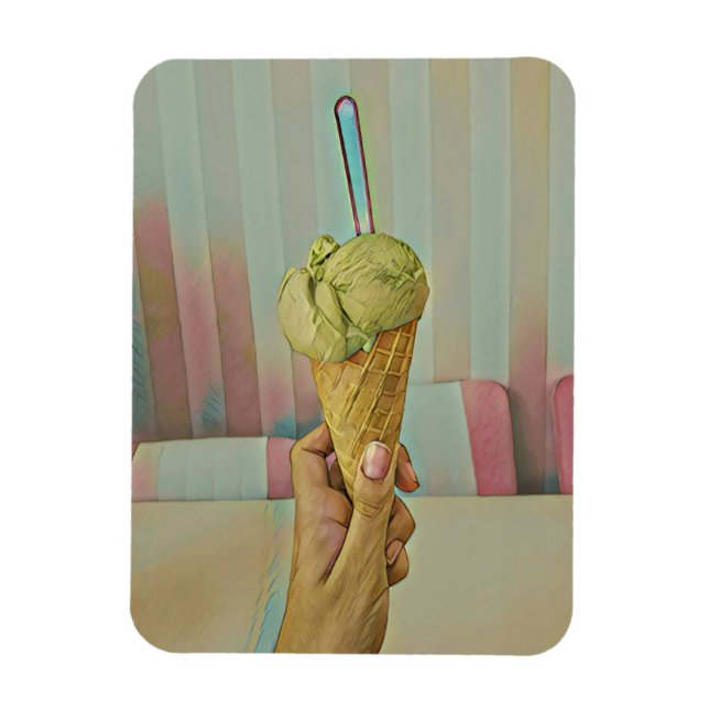 Imán Chocolate ice cream (Vertical)