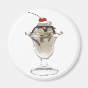 Imán Chocolate Ice Cream Sundae