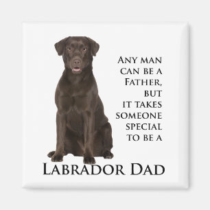 Imán Chocolate Lab Dad