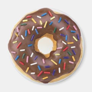 Imán Chocolate Sprinkles Doughnut