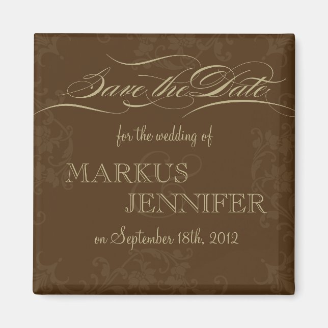 Imán Chocolate y cacao de época de bricolaje Ahorra el  (Frente)