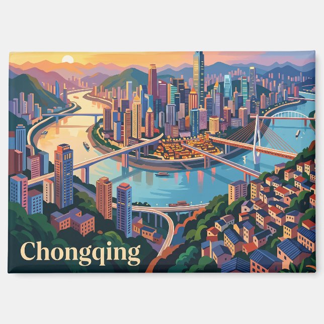 Imán Chongqing, China (Anverso)