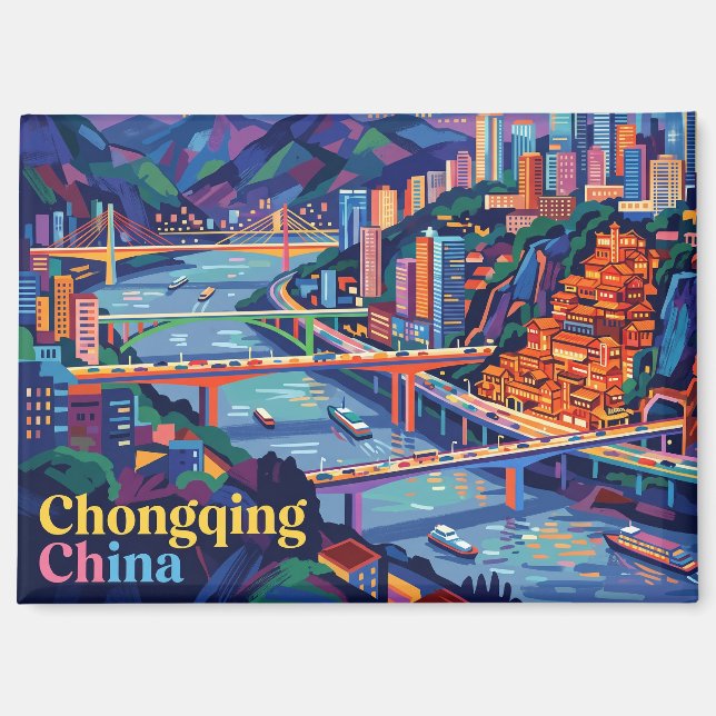 Imán Chongqing China (Anverso)