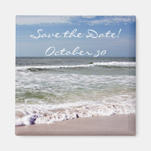 Imán Choque de olas en la playa de arena